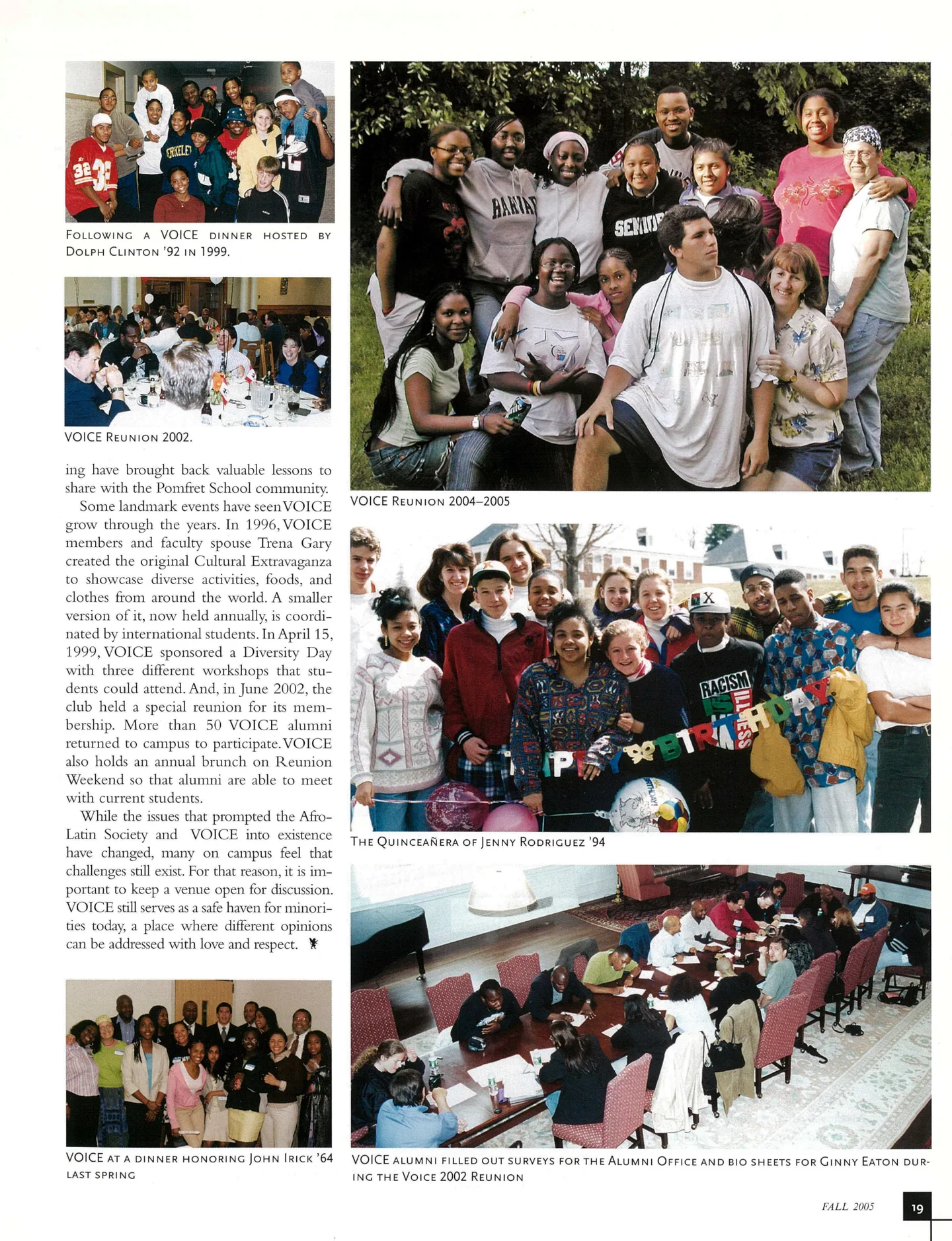 Page 14: VOICE Reunions, Cultural Extravaganza