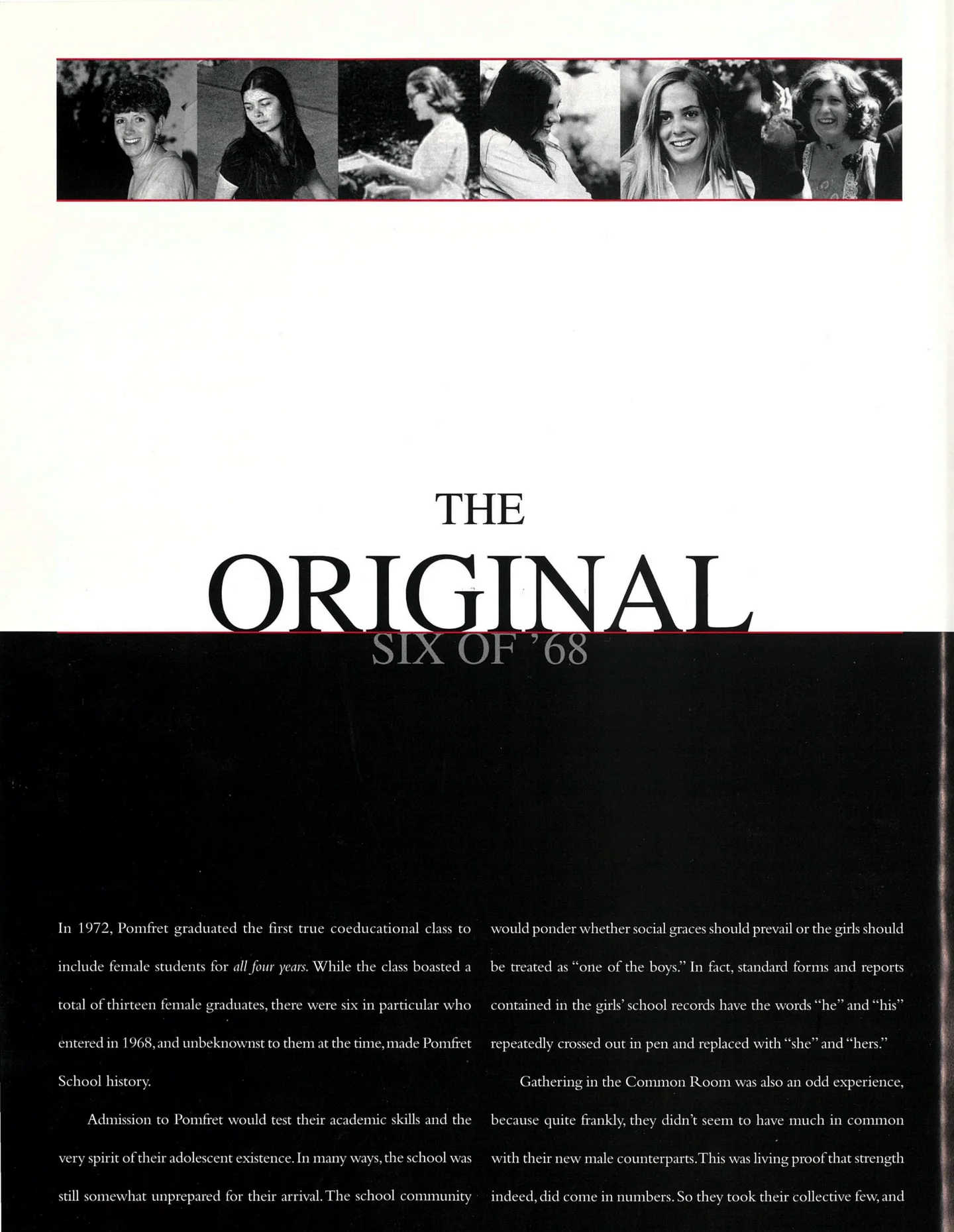 Page 16: The Original Six of '68
